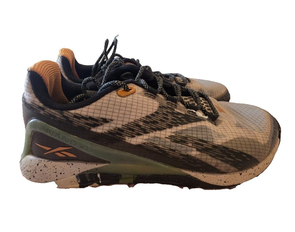 Reebok Nano X1 Training Shoes Mens Size 6 Gray National Geographic Cross Camo